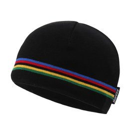 SANTINI Cycling hat - UCI RAINBOW - black