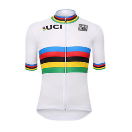 SANTINI Cycling short sleeve jersey - UCI WORLD CHAMP 2017 - white