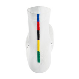 SANTINI Cyclingclassic socks - UCI RAINBOW - white