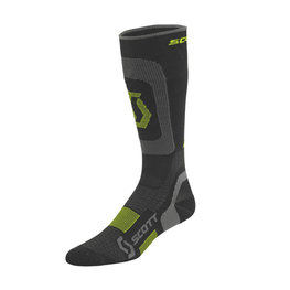 SCOTT Cycling knee-socks - COMPRESSION - yellow/black