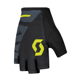 SCOTT Cycling fingerless gloves - ASPECT SPORT GEL SF - yellow/grey