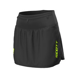 SCOTT Cycling skirt - RC RUN LADY - black/yellow