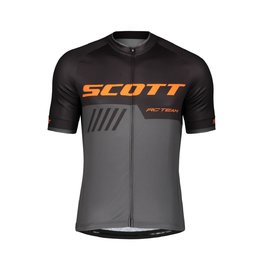 SCOTT Cycling short sleeve jersey - RC TEAM 10 - black/orange