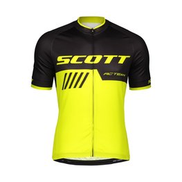 SCOTT Cycling short sleeve jersey - RC TEAM 10 - yellow/black