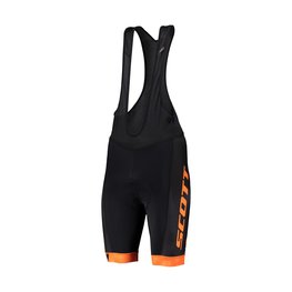 SCOTT Cycling bib shorts - RC TEAM - black/orange