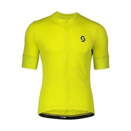 SCOTT Cycling short sleeve jersey - ENDURANCE 10 - yellow