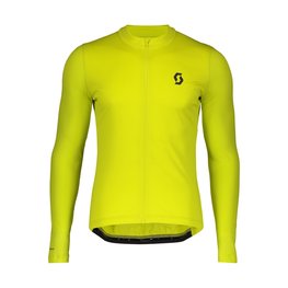 SCOTT Cycling summer long sleeve jersey - ENDURANCE 10 SUMMER - yellow