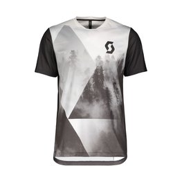 SCOTT Cycling short sleeve jersey - TRAIL FLOW PRO - white/grey