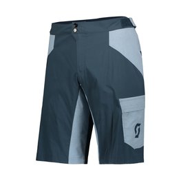 SCOTT Cycling shorts without bib - TRAIL FLOW - blue