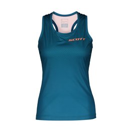 SCOTT Cycling sleeveless jersey - ENDURANCE LADY - pink/blue