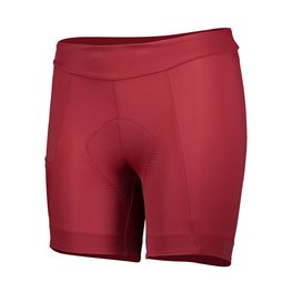 SCOTT Cycling shorts without bib - ENDURANCE 20 LADY - bordeaux