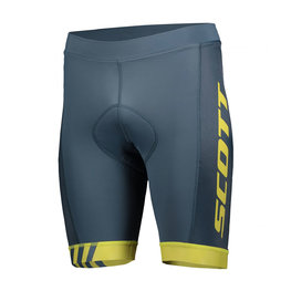 SCOTT Cycling shorts without bib - SCOTT RC TEAM - yellow/blue