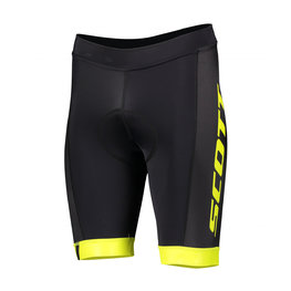 SCOTT Cycling shorts without bib - RC TEAM - black/yellow