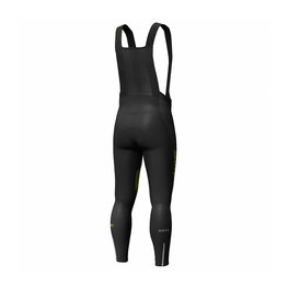 SCOTT Cycling long bib trousers - RC WARM WB - black/yellow