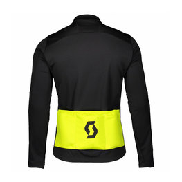 SCOTT Cycling thermal jacket - RC WARM HYBRID WB - yellow/black
