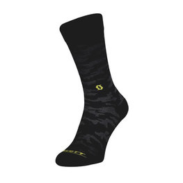 SCOTT Cyclingclassic socks - TRAIL CAMO CREW - yellow/black