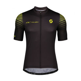 SCOTT Cycling short sleeve jersey - RC TEAM 10 - yellow/black
