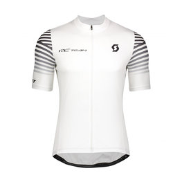 SCOTT Cycling short sleeve jersey - RC TEAM 10 - white/black