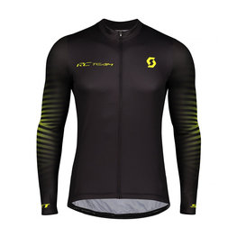 SCOTT Cycling summer long sleeve jersey - RC TEAM 10 SUMMER - black/yellow