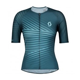 SCOTT Cycling short sleeve jersey - RC PREMIUM LADY - blue