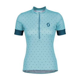 SCOTT Cycling short sleeve jersey - ENDURANCE 20 LADY - light blue