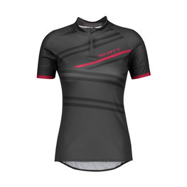 SCOTT Cycling short sleeve jersey - ENDURANCE 30 LADY - pink/grey