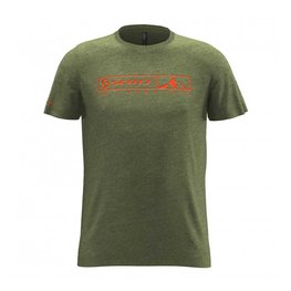 SCOTT Cycling short sleeve t-shirt - 10 NO SHORTCUTS - green