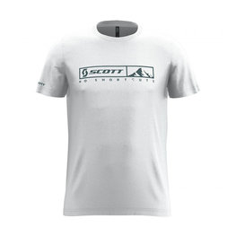 SCOTT Cycling short sleeve t-shirt - 10 NO SHORTCUTS - white