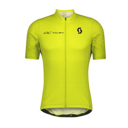 SCOTT Cycling short sleeve jersey - RC TEAM 10 - yellow