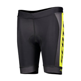 SCOTT Cycling shorts without bib - RC PRO JUNIOR - black/yellow