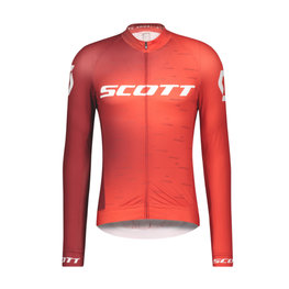 SCOTT Cycling summer long sleeve jersey - RC PRO SUMMER - white/red