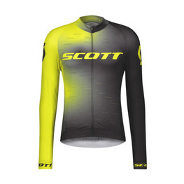 SCOTT Cycling summer long sleeve jersey - RC PRO SUMMER - yellow/black