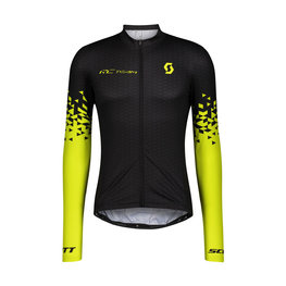 SCOTT Cycling summer long sleeve jersey - RC TEAM 10 SUMMER - black/yellow