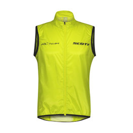 SCOTT Cycling gilet - RC TEAM WB - yellow