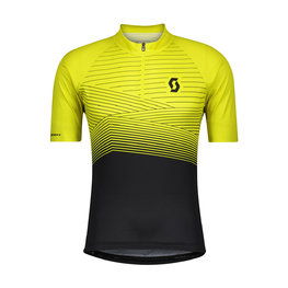 SCOTT Cycling short sleeve jersey - ENDURANCE 20 - black/yellow