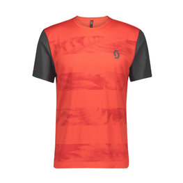 SCOTT Cycling short sleeve jersey - TRAIL FLOW - red