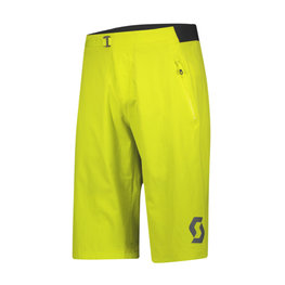 SCOTT Cycling shorts without bib - TRAIL VERTIC 2021 - yellow