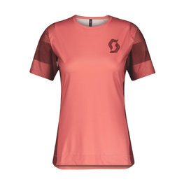 SCOTT Cycling short sleeve jersey - TRAIL VERTIC LADY - red