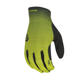 SCOTT Cycling long-finger gloves - RC PRO - yellow/black