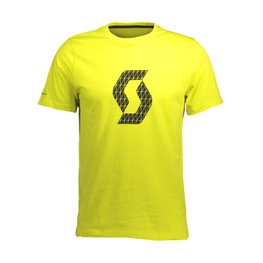 SCOTT Cycling short sleeve jersey - ICON FACTORY TEAM - yellow