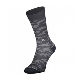SCOTT Cyclingclassic socks - TRAIL CAMO CREW - grey/white