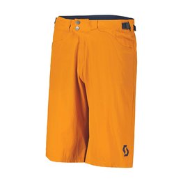 SCOTT Cycling shorts without bib - TRAIL FLOW - orange
