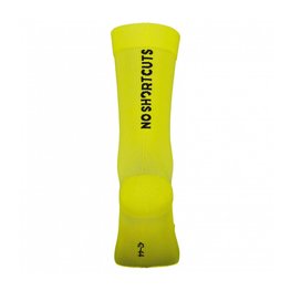 SCOTT Cyclingclassic socks - PE NO SHORTCUTS CREW - yellow