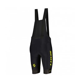 SCOTT Cycling bib shorts - RC PRO +++ 2022 - black/yellow