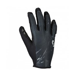 SCOTT Cycling long-finger gloves - TRACTION - grey/black