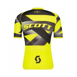 SCOTT Cycling short sleeve jersey - RC PREMIUM CLIMBER - black/yellow