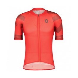 SCOTT Cycling short sleeve jersey - RC PREMIUM CLIMBER - grey/red