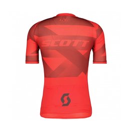 SCOTT Cycling short sleeve jersey - RC PREMIUM CLIMBER - grey/red