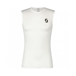 SCOTT Cycling tank top - CARBON - white