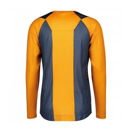 SCOTT Cycling summer long sleeve jersey - TRAIL VERTIC LS - blue/orange
